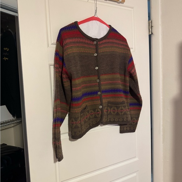 Multicolor Patterned Women's Cardigan - Picture 3 of 7